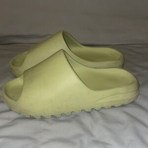 Yeezy Kids Lime Green Slippers